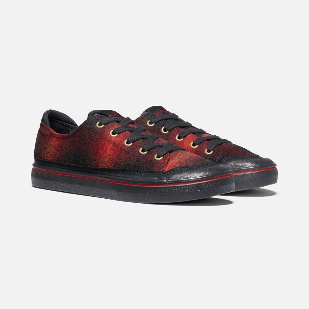 Zapatos de lona Keen Mexico Rojos/Negros - Mujer Elsa Iv Sneaker - IS7925031